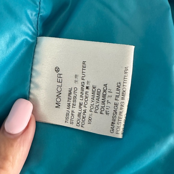 AUTH Moncler Jacket Teal Blue - Picture 8 of 9